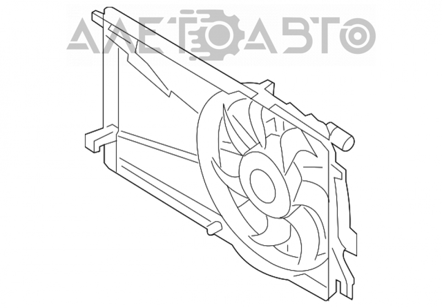 Motor del ventilador de enfriado Mazda 3 (BK14)