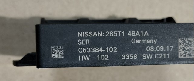 Módulo de control de apertura de la tapa del maletero Nissan/Infiniti 285T14BA1A