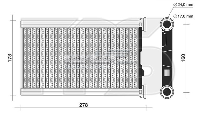 Radiador de calefacción FPS FP14N246AV