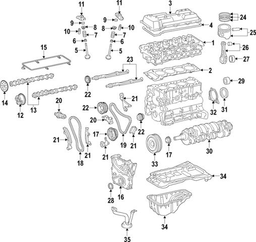 1305075010 Toyota rueda dentada, árbol de levas lado de admisión