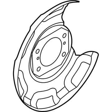 Chapa protectora contra salpicaduras, disco de freno trasero derecho para Hyundai IONIQ (AE)