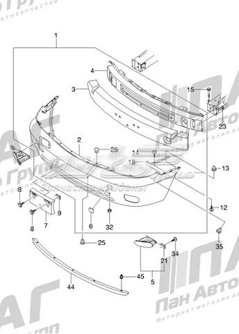 S6720003 General Motors parachoques delantero