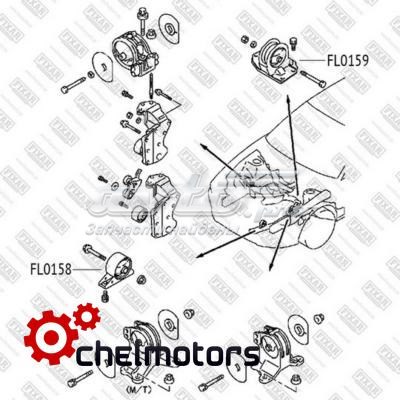 FL0159 Fixar soporte de motor trasero