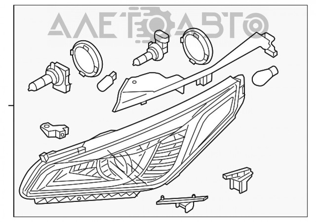 Faro derecho FP3245R02P FPS