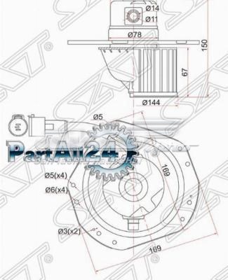 ST96168699 SAT motor eléctrico, ventilador habitáculo