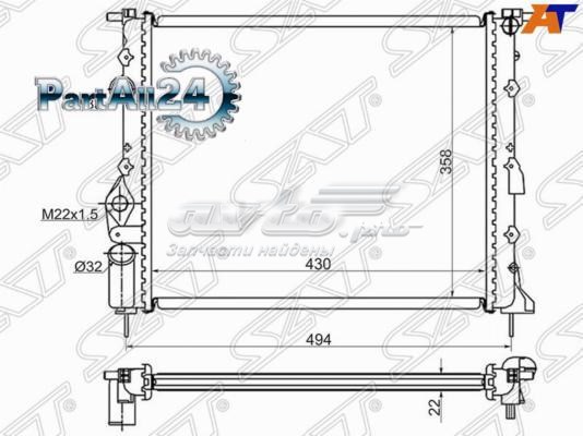 SGRN0002 SAT radiador refrigeración del motor