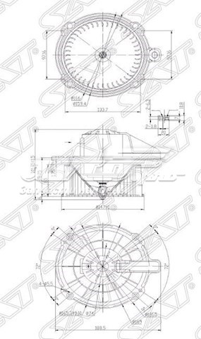 ST8972119540 SAT motor eléctrico, ventilador habitáculo